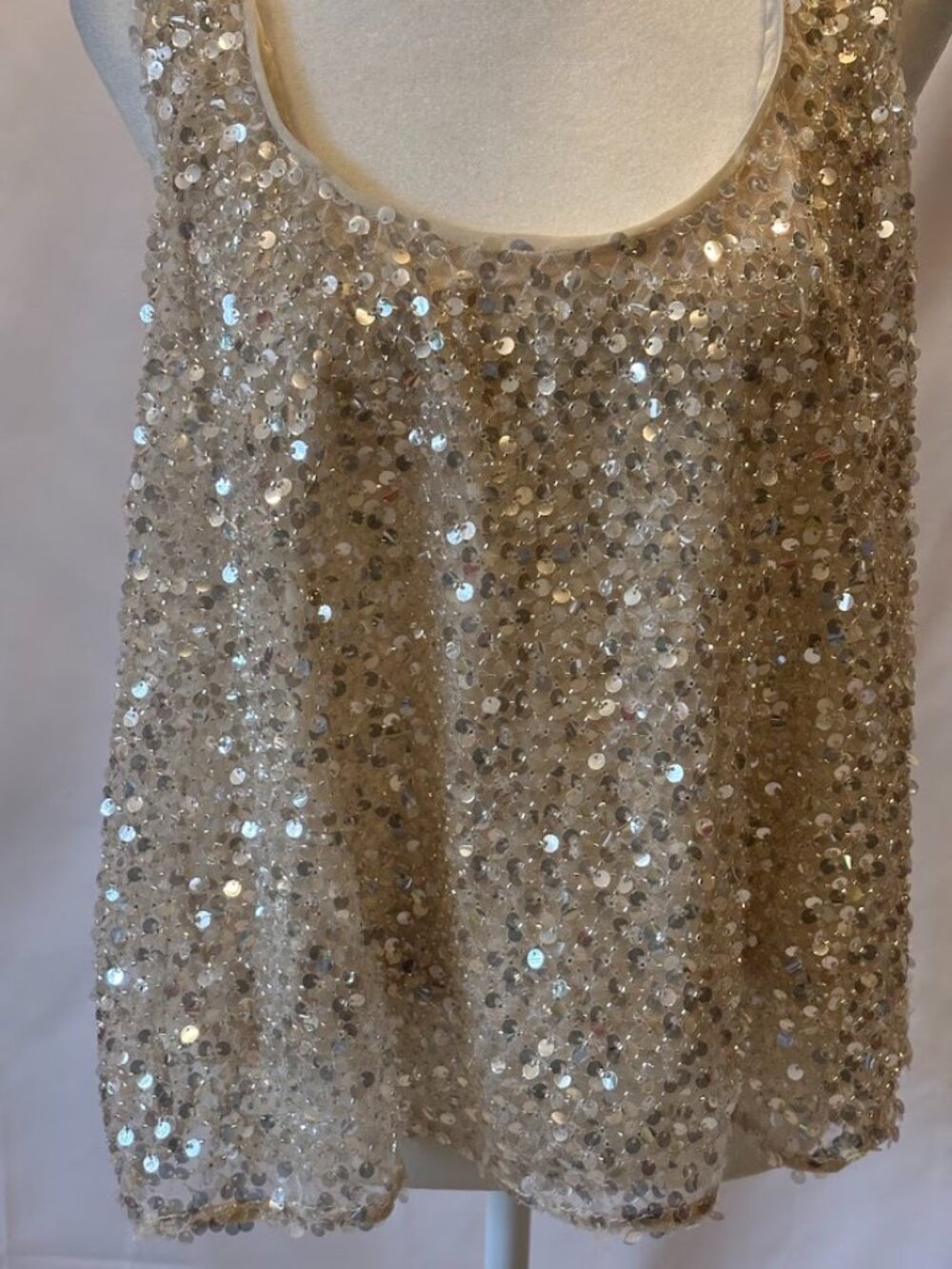 River Island Women Sequin Tank Top - US 14